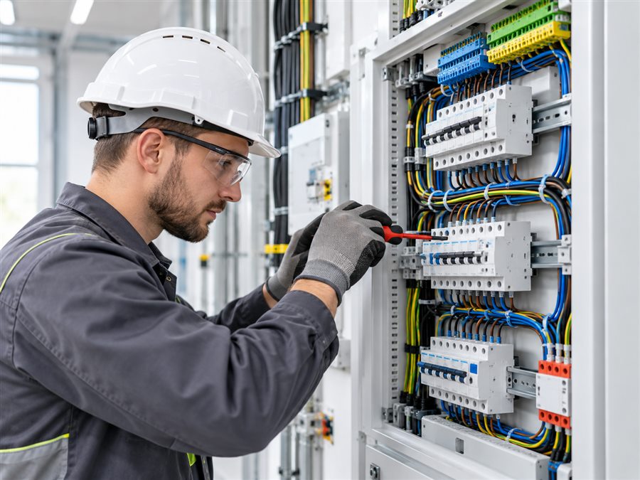 Электромонтажные работы в распределительном щите
